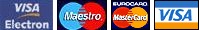 оплата пластиковыми картами Visa, Maestro, MasterCard